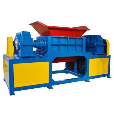 industrial paper cardboard carton double shaft shredder machine